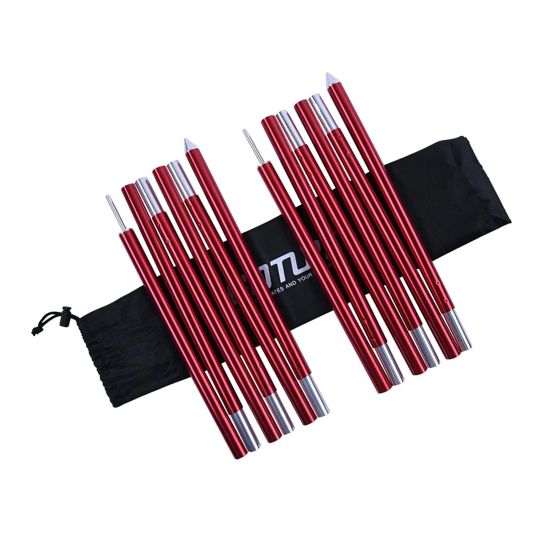 Lisslune | Adjustable Aluminum Tent Poles Set with Shock Cord System - Perfect Camping Gear