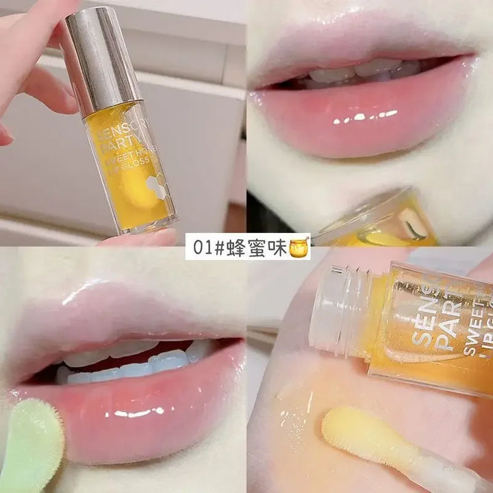 Rynx | Liquid Lipstick Mirror Jelly Tint Long-lasting Cherry Red Pink Lip Gloss 6 Colors Sexy Non-sticky Cup Lip Lacquer Korean Lip Oil Makeup