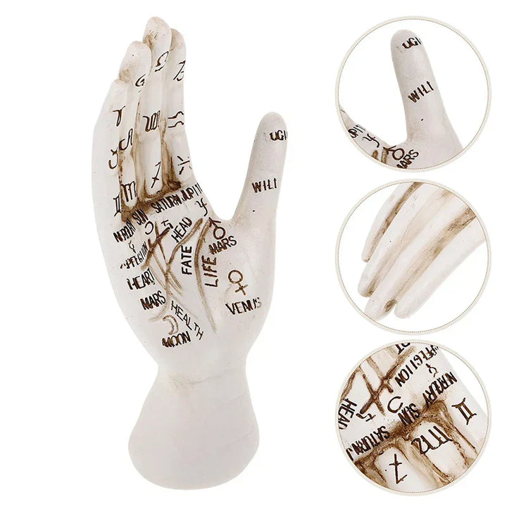 Lisslune | Zodiac Symbols Mystic Palmistry Hand Sculpture