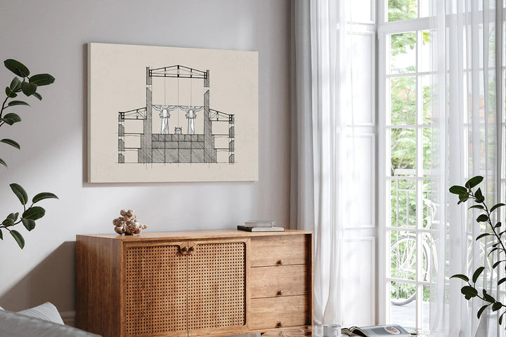 Lisslune | Temple Canvas Poster