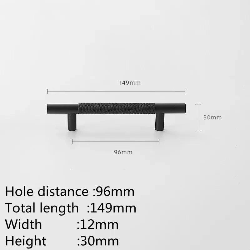 Lisslune | Refined Black and Gold Aluminum Cabinet Hardware Collection