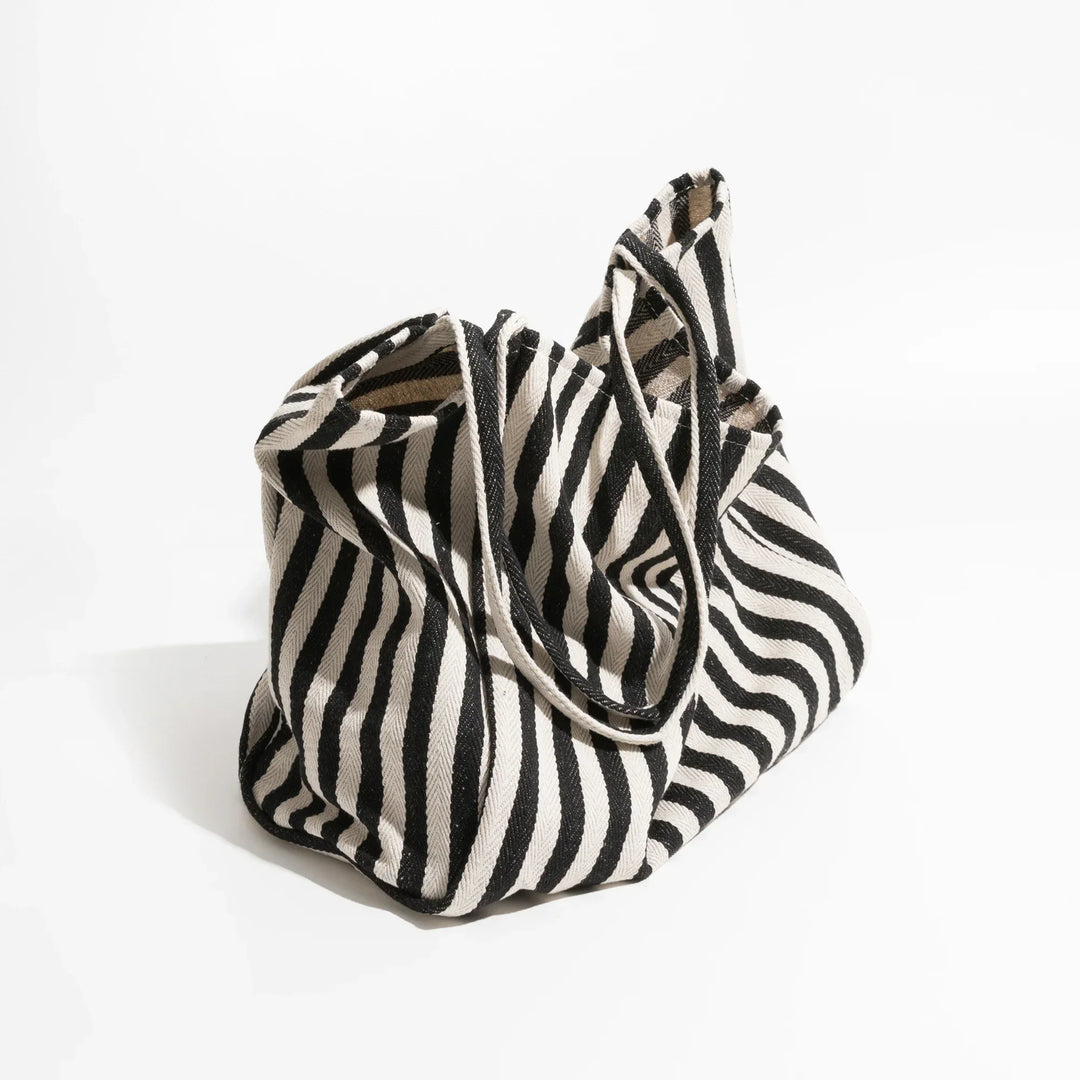 Lisslune | Striped linen tote bag