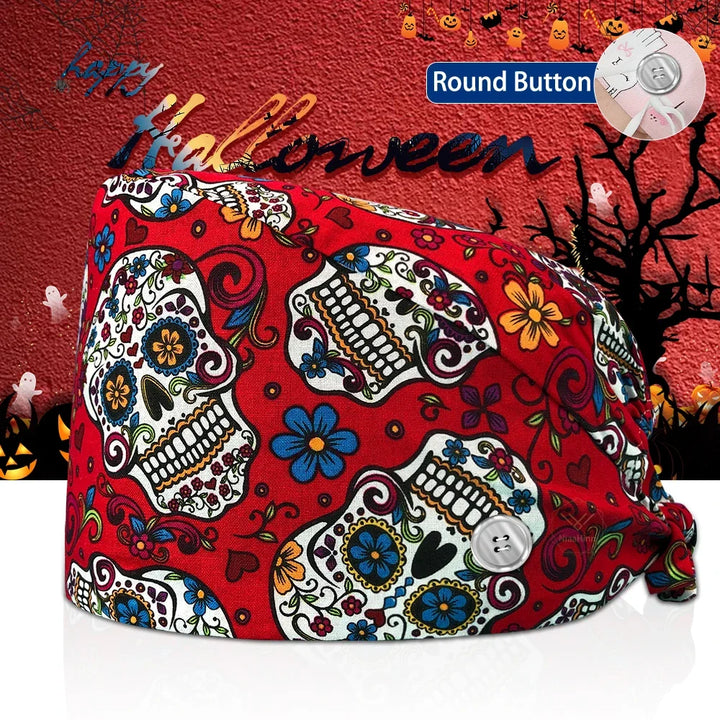 Lisslune | Surgical Skull Print Apron with Adjustable Design and Button