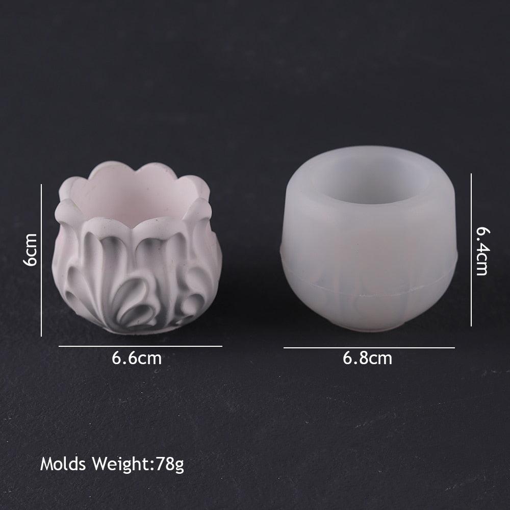 Lisslune | Round Silicone Molds for Creative Candle Holders and Stylish Plant Pots: Elevate Your Home Decor Projects
