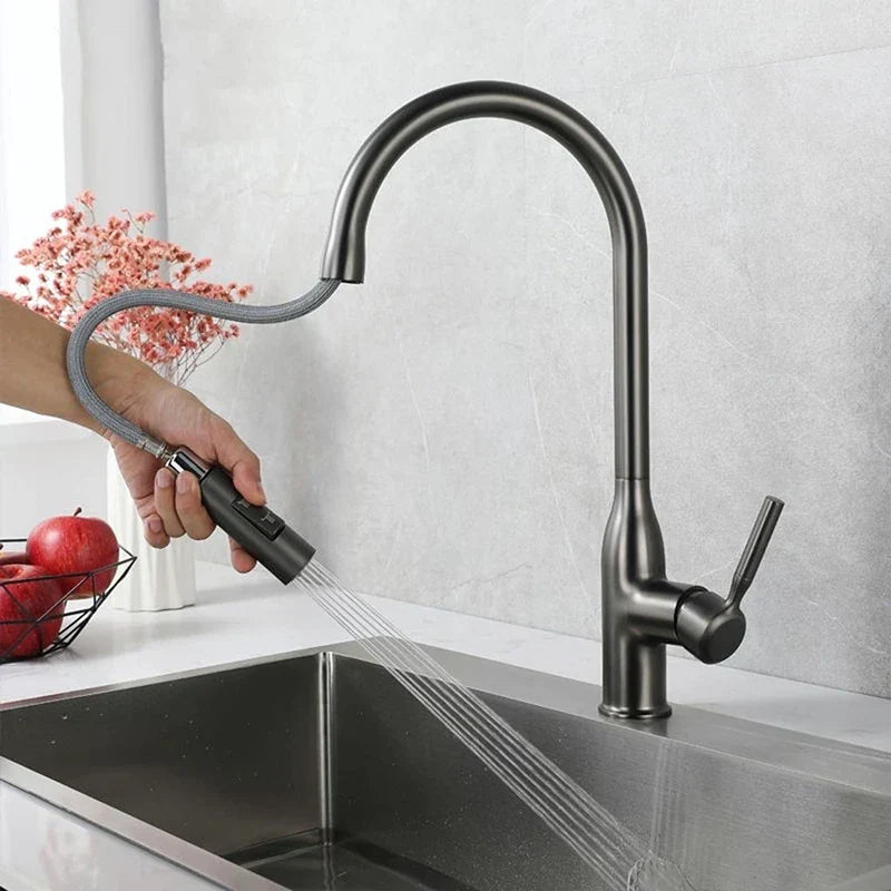 Lisslune | PureFlow - Kitchen Tap with Retractable Hand Shower