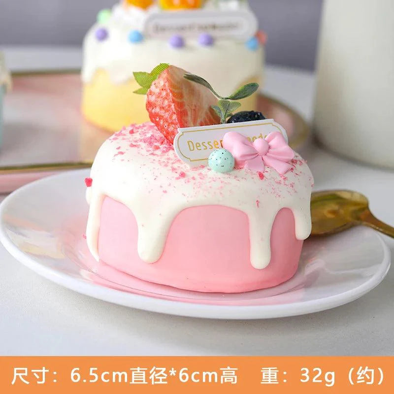 Lisslune | Realistic Dessert Cup Ornaments Set - 1/6PCS Simulation Cake Props for Stunning Photography and Decoration