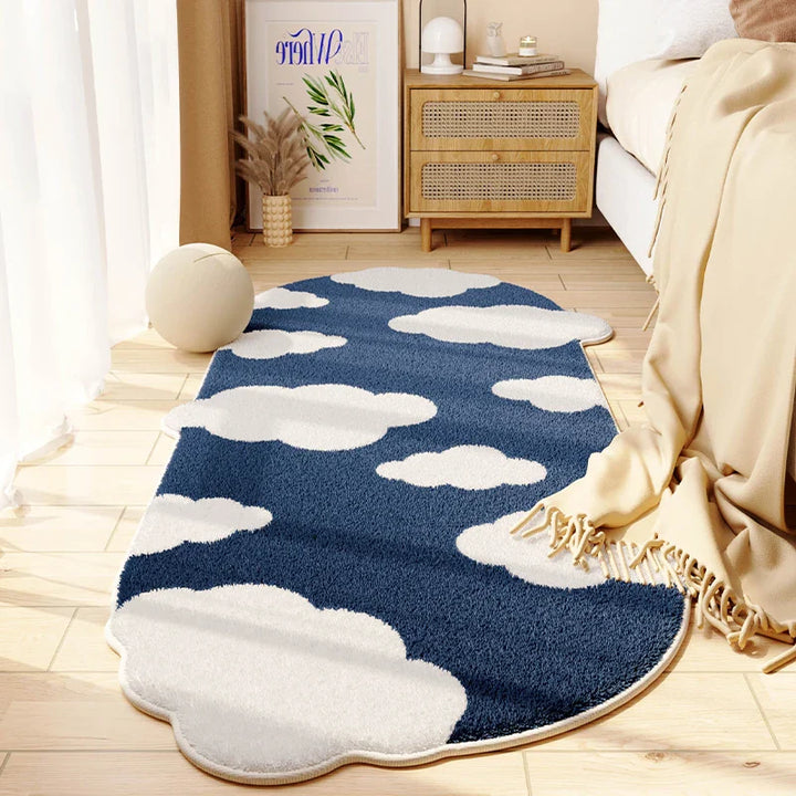 Rynx | Custom-made Bedroom Carpet Comfortable Soft Modern Apartment Decoration Aesthetic Cloud Balcony Carpet Hallway Rugs wallpaper carpet