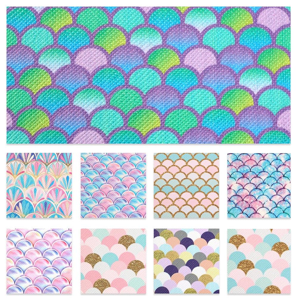 Lisslune | Elegant fish scale dot faux leather craft kit for creative projects