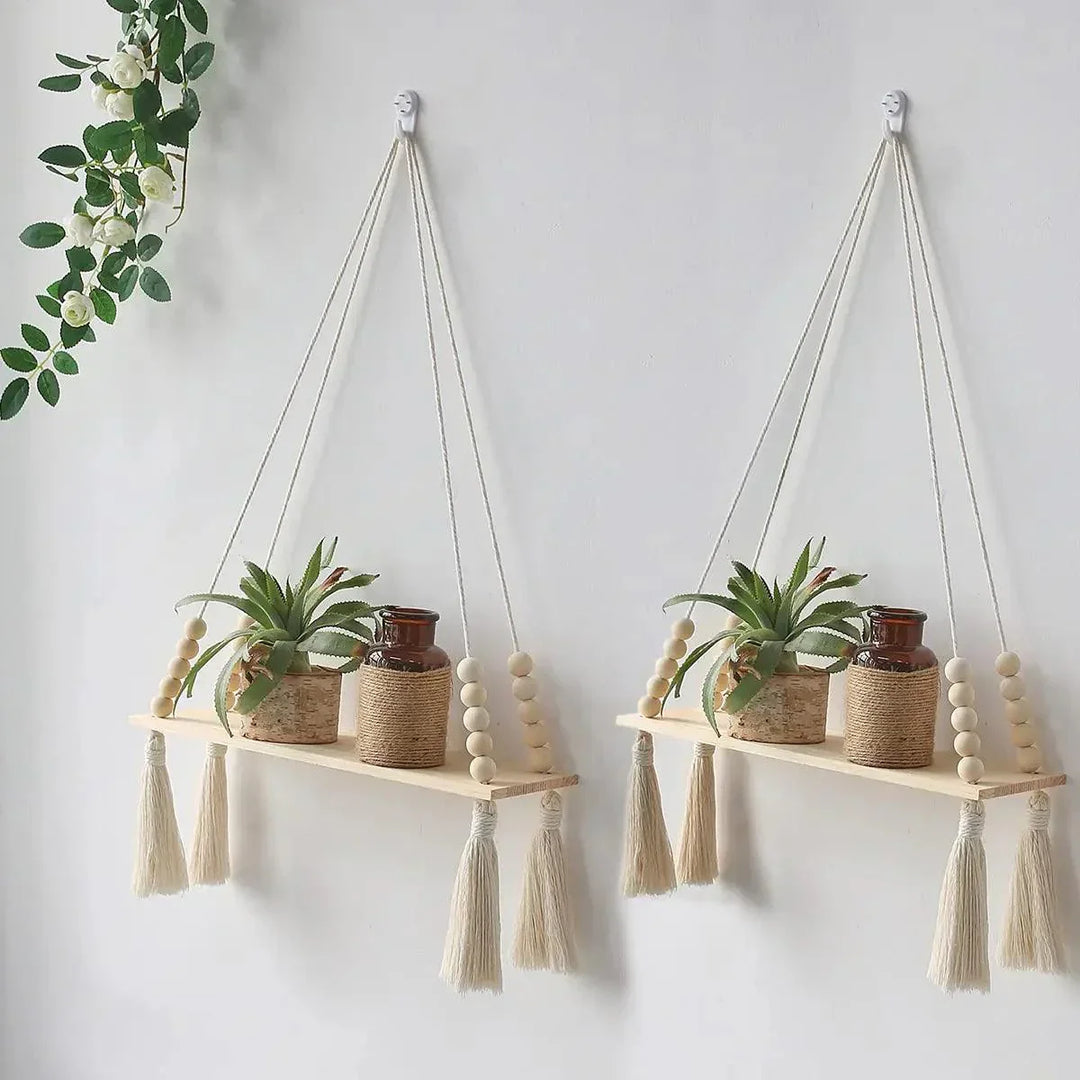 Lisslune | BohoString - Macramé Wooden Wall Piece