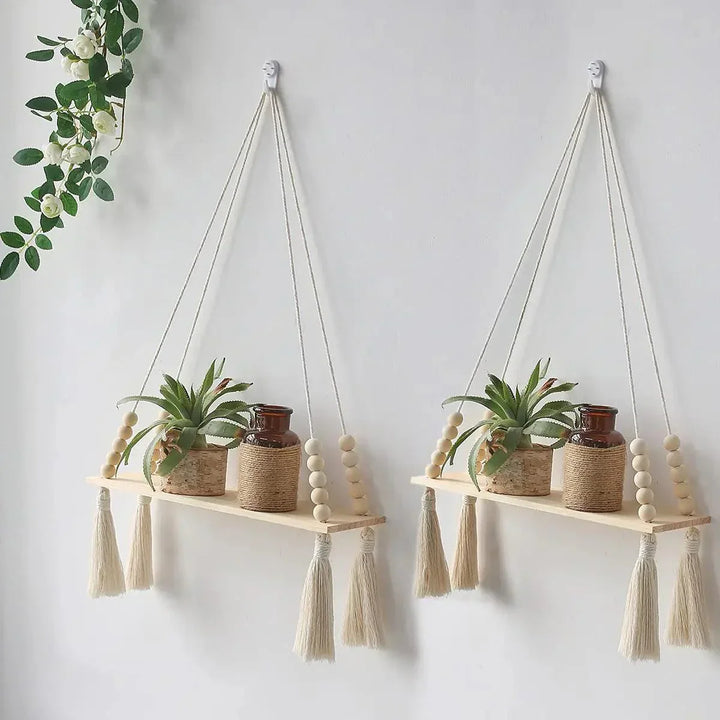 Lisslune | BohoString - Macramé Wooden Wall Piece