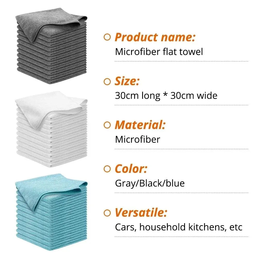 Lisslune | Microfiber Car Cleaning Cloths Set (10 pieces)