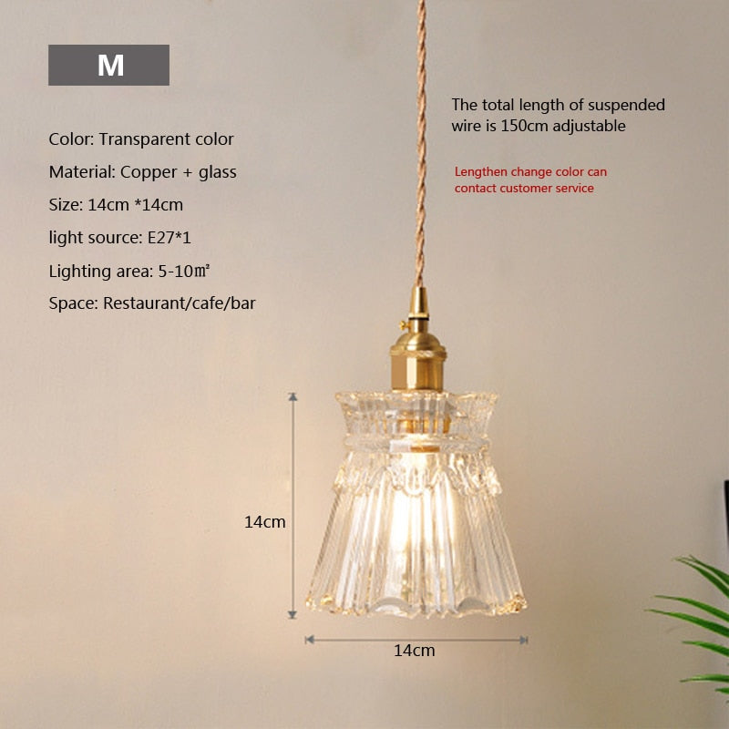 Lisslune | Nordic Brilliance Transparent Glass Pendant Lamp