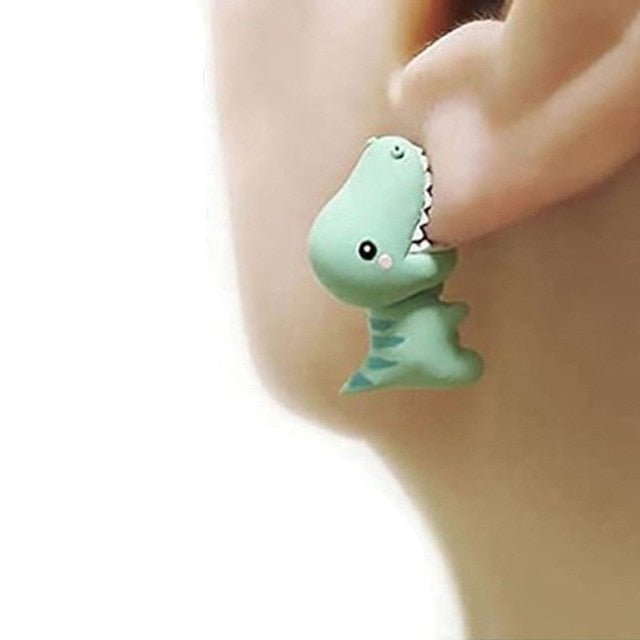 Lisslune | Cute Biting Animal Earrings (1 Pair)