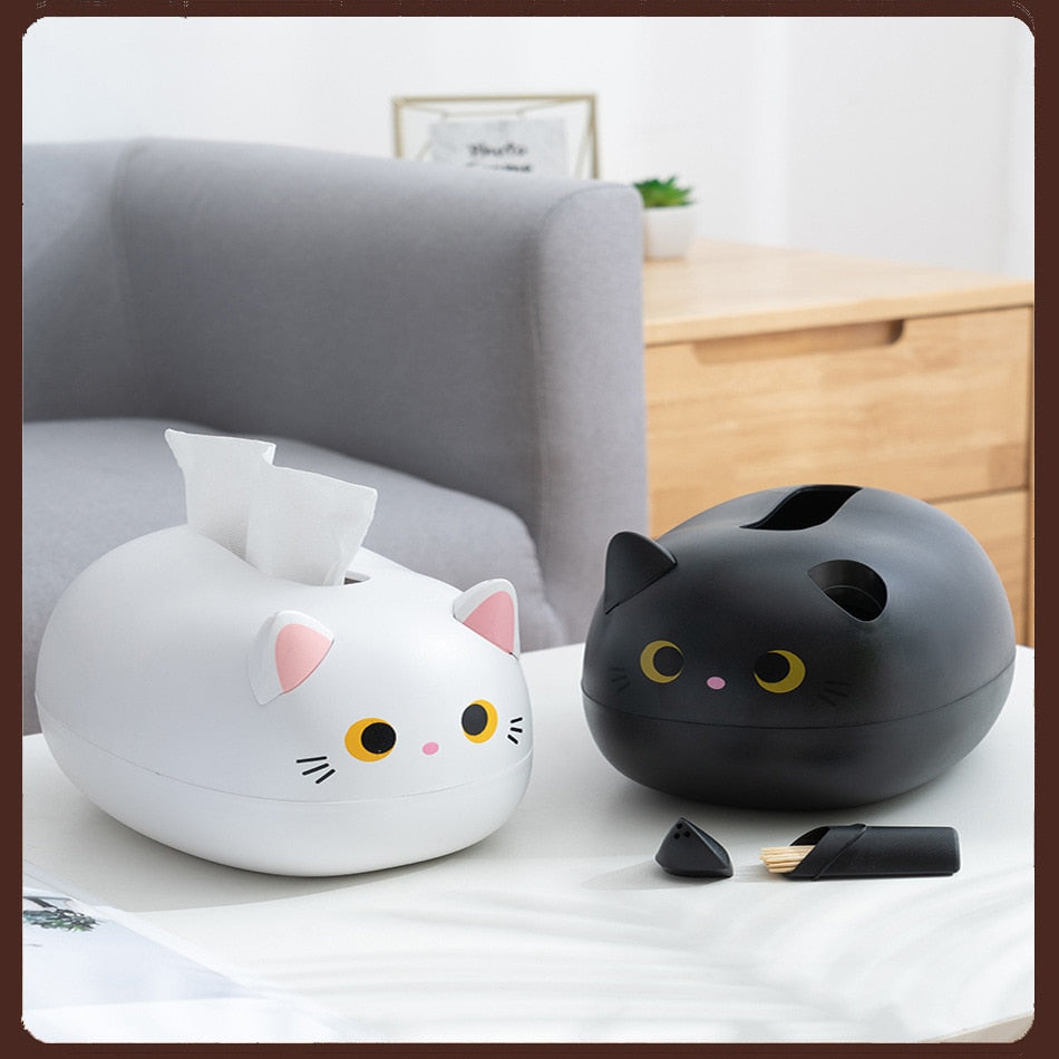 Lisslune | Cat Shaped Desktop Tissue Box