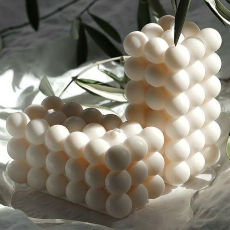 Lisslune | Bubble Ball and Cube Candle Molds Set - Innovative Craft Supplies for Candle Makers