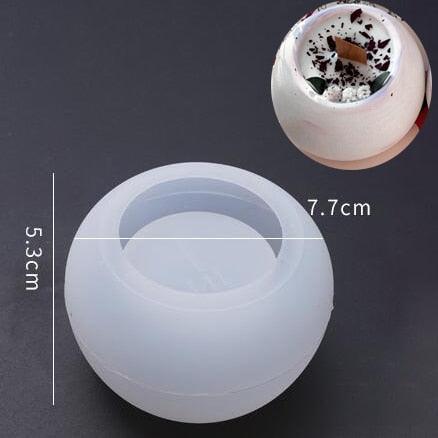 Lisslune | Round Silicone Molds for Creative Candle Holders and Stylish Plant Pots: Elevate Your Home Decor Projects
