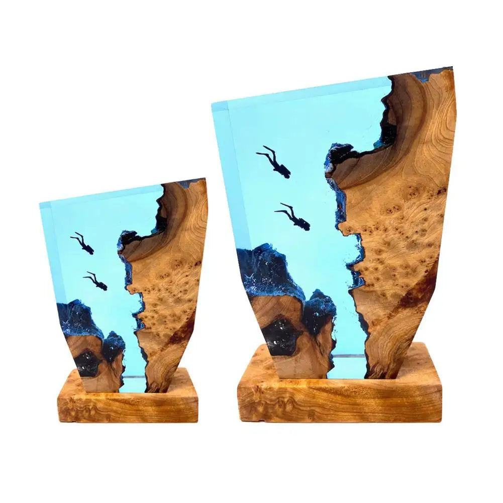 Lisslune | OceanDepths | Ocean Karst Diver Table Lamp