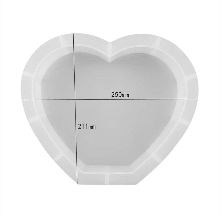 Lisslune | DIY Crystal Silicone Resin Molds – Large Cube, Heart, Round and Rectangular Geometry Molds for Resin Pouring