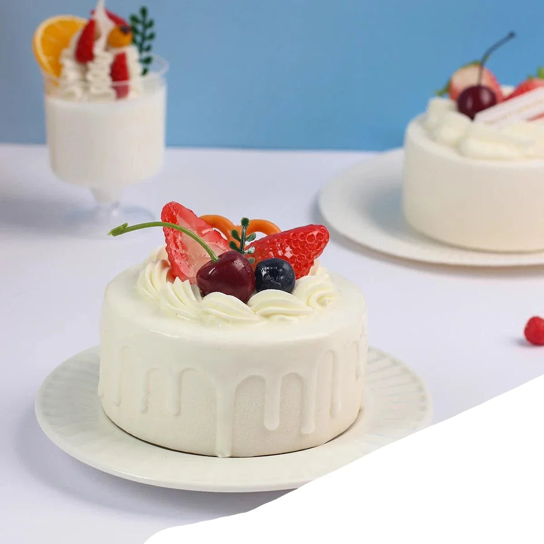 Lisslune | Realistic Artificial Sea Salt Room Cake Model - Ideal for Events, Home Decor, and Restaurant Displays