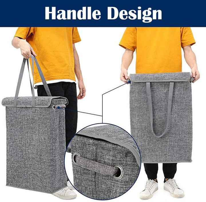 Lisslune | Stylish waterproof foldable laundry basket - 45L capacity with lid