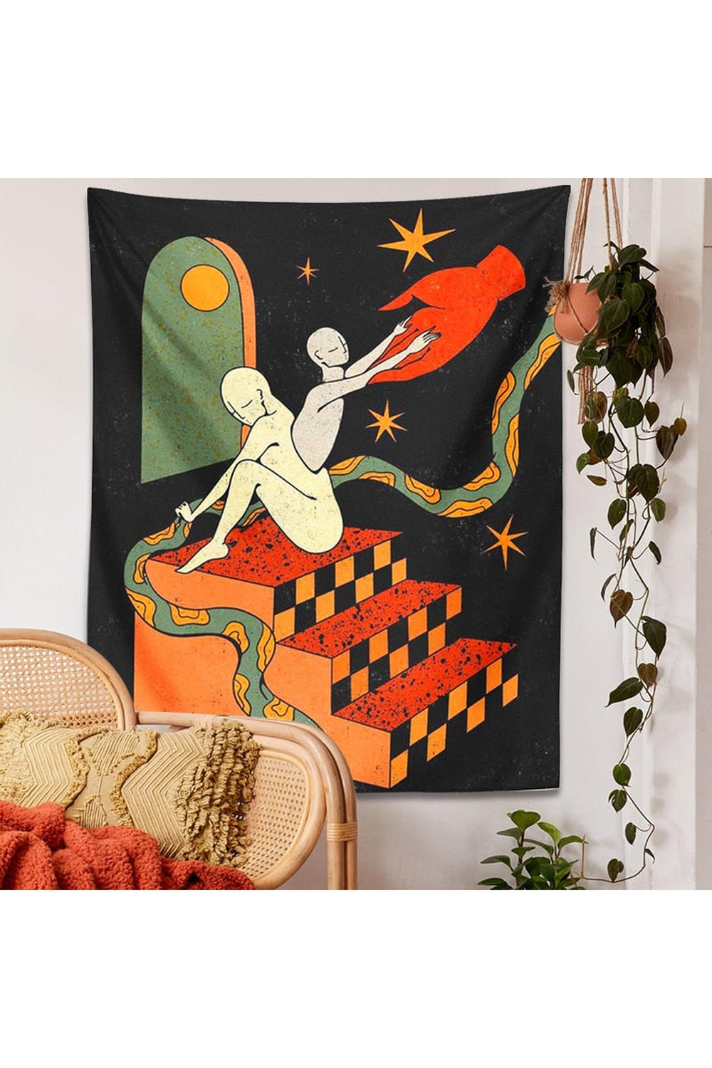Lisslune | trippy art wall tapestry