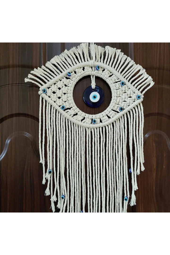 Lisslune | evil eye macrame wall hanging