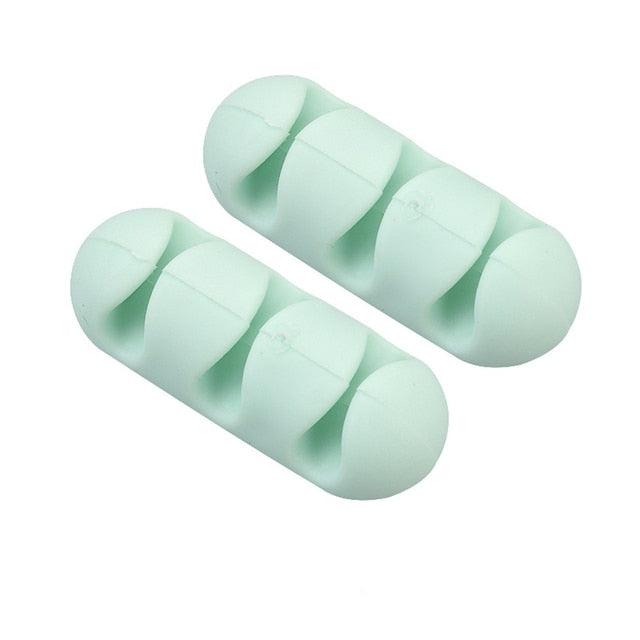 Lisslune | Silicone Cable Organizer Set: 5-Pack for tangle-free management