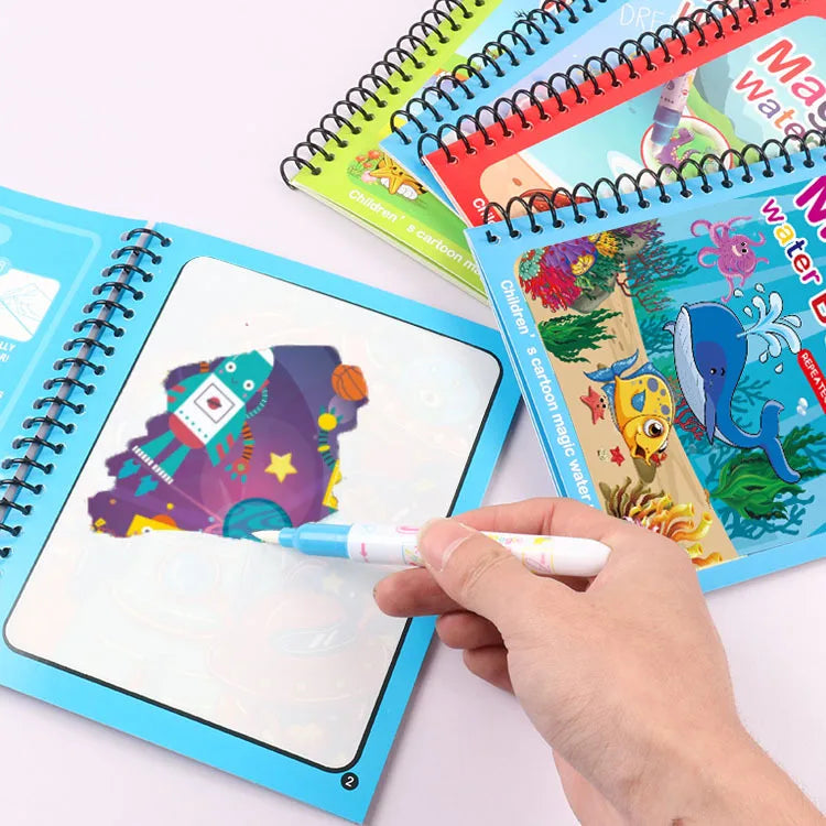 Lisslune | Magical Water Coloring Book with Pen