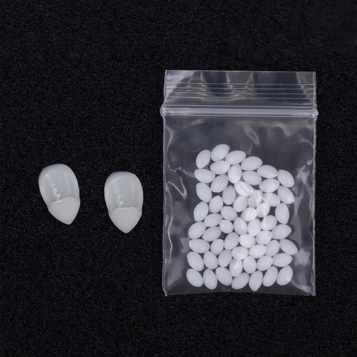 Rynx | Halloween Decoration Vampire Teeth Large Teeth Prosthetics Halloween Cosplay Props Artificial Large Teeth with Strong Glue Halloween Props