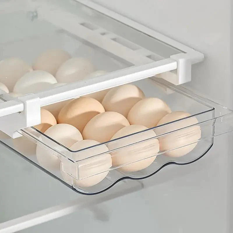 Lisslune | Refrigerator Egg Storage Organizer - Efficient Space-Saving Drawer for Eggs and More