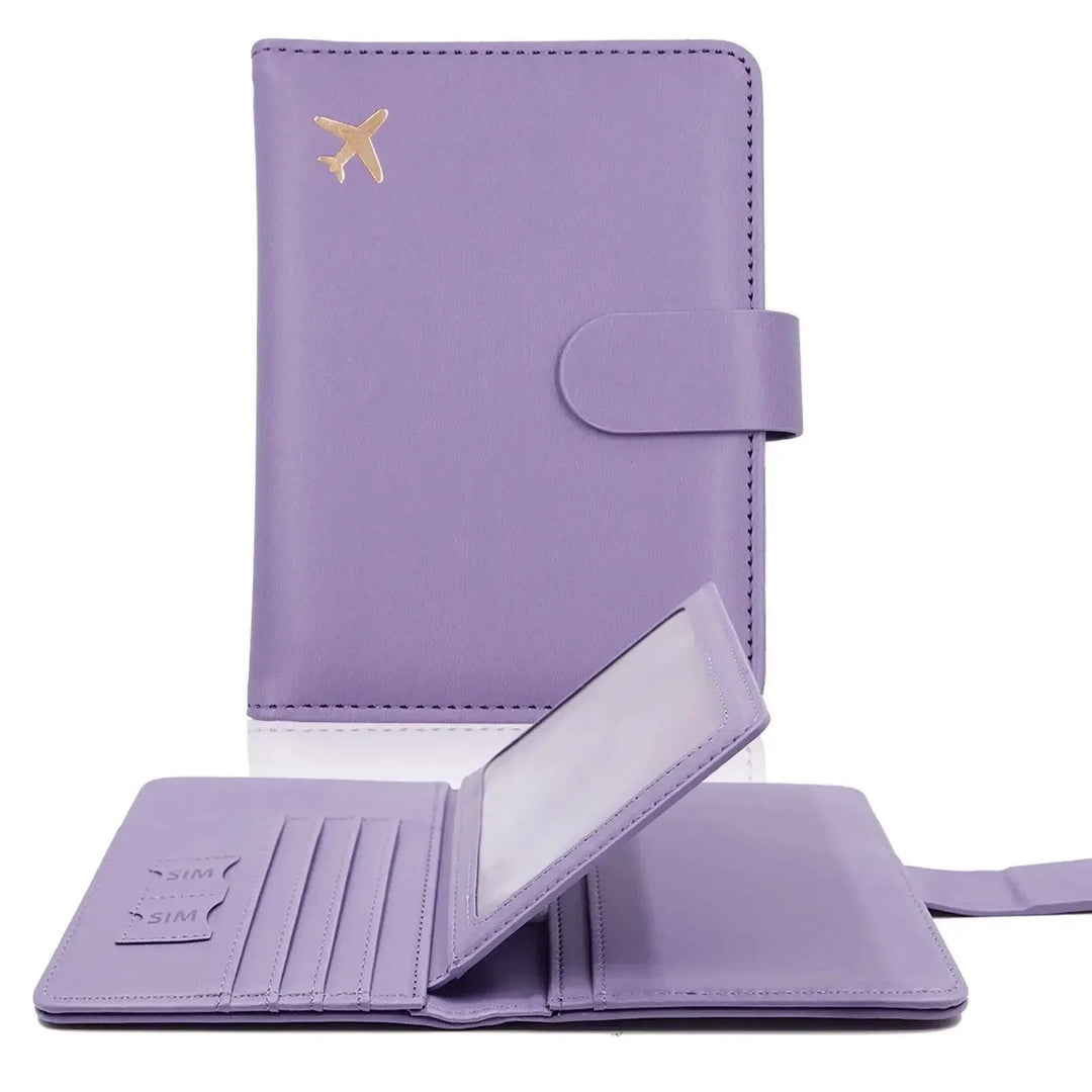Lisslune | Stylish RFID-blocking passport holder with card organizer for travelers