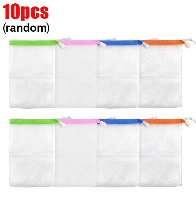 Lisslune | 10Pcs Hangable Soap Organizer Mesh Bag
