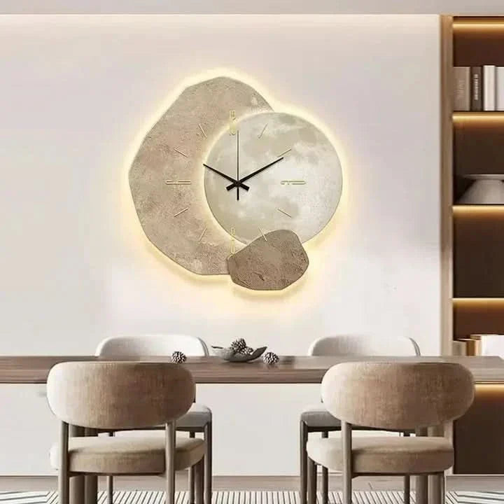 Lisslune | Clock - Modern Wall Clock made of Wood