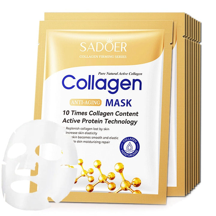 Lisslune | 10 pieces collagen face mask