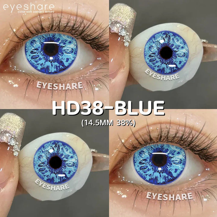 Rynx | Halloween lenses cosplay colors contact lenses for the eyes 1 pair black eye lens colored contact lenses white contact lenses blue lenses