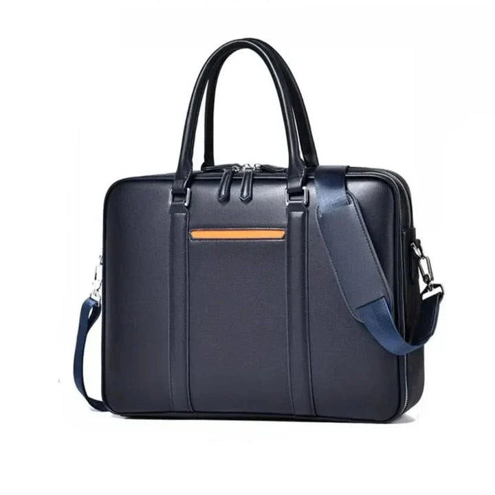 Lisslune | Manhattan Leather Business Laptop Briefcase Crossbody Handbag