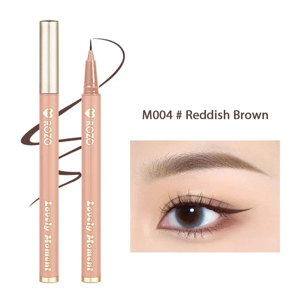 Rynx | Ultra-fine liquid eyeliner waterproof glitter matte black brown shimmering eyeliner lying silk moth pencil eye beauty party makeup tools