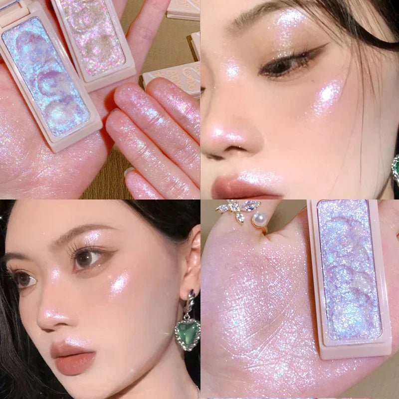 Rynx | Mashed Potatoes Texture Glitter Eyeshadow Long-lasting Waterproof Shimmer Eye Shadow Makeup Pearl Eyeshadow Pigment Korean Makeup
