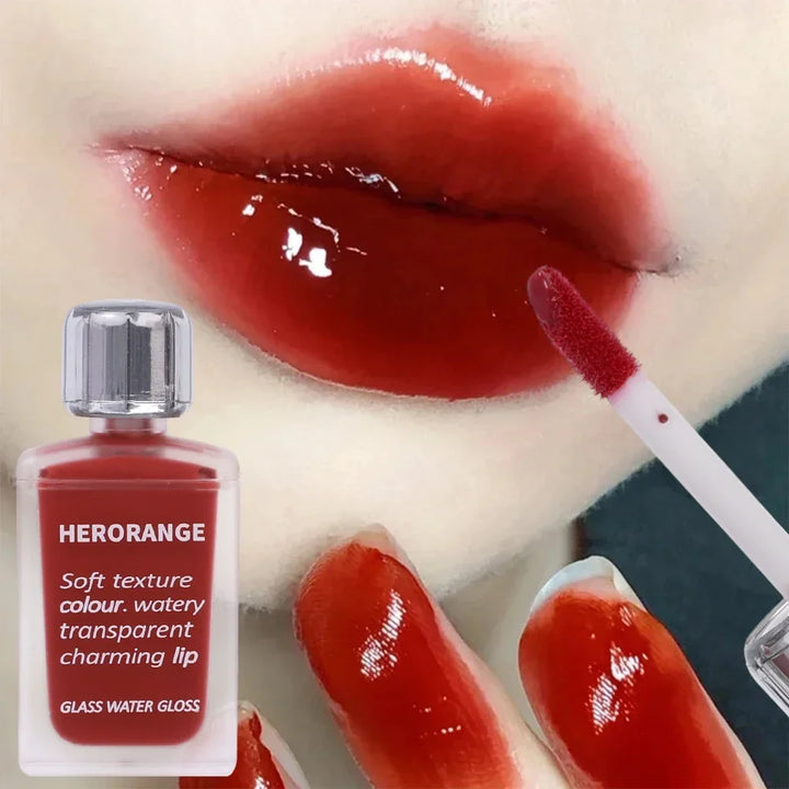 Rynx | 6 Colors Water Mirror Shine Lip Lacquer Naturally Long-Lasting Moisturizing Not Easily Removable Makeup Liquid Lipstick Cosmetics