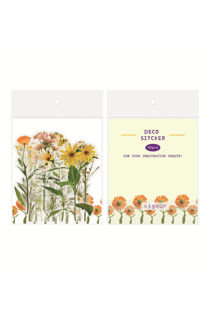Lisslune | floral scrapbooking stickers