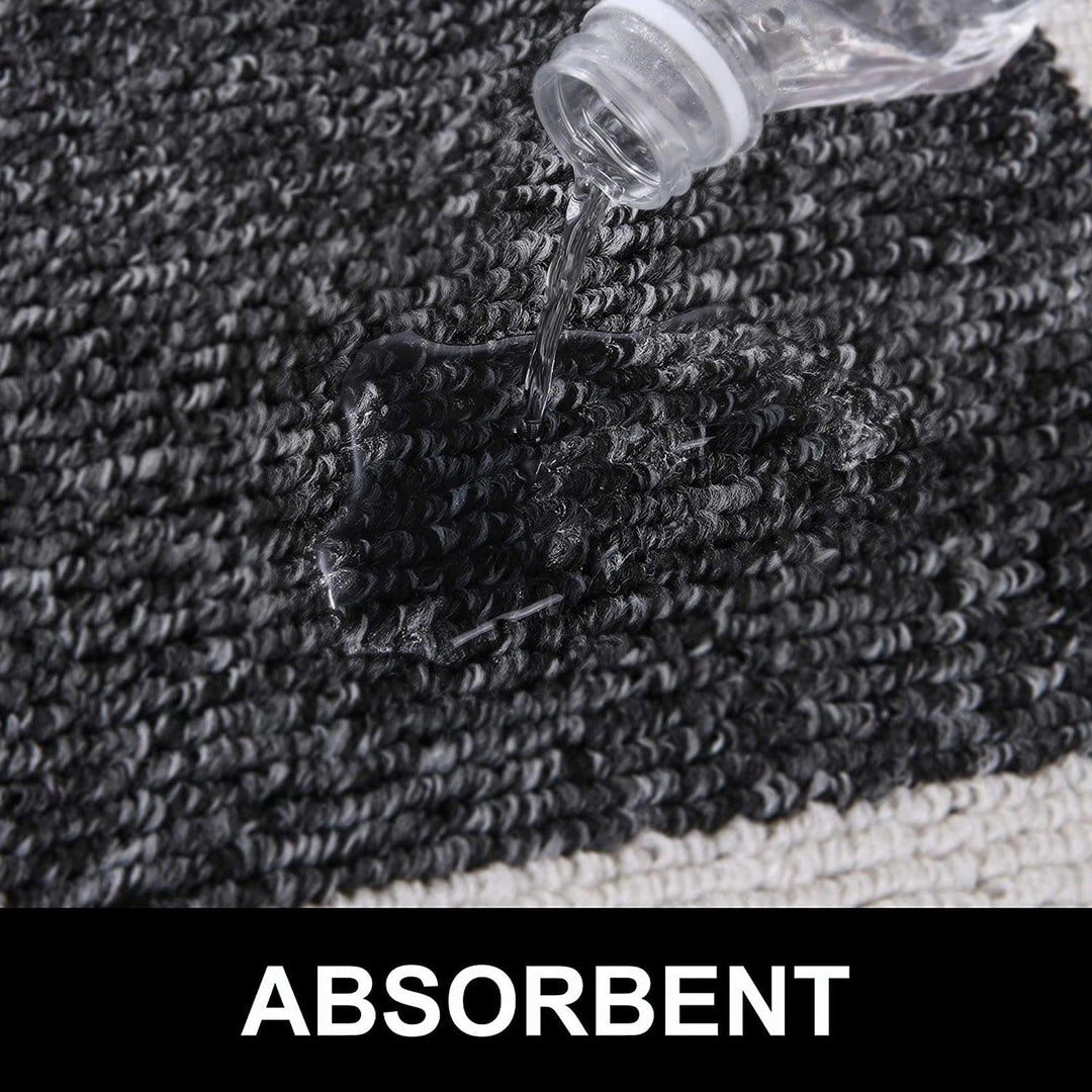 Lisslune | Luxurious non-slip microfiber welcome mat: Chic moisture-absorbing rug for entrances