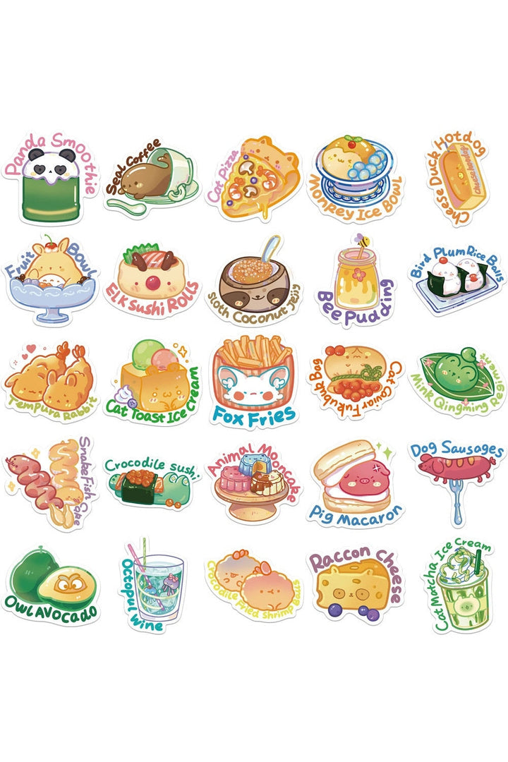 Lisslune | cute food stickers