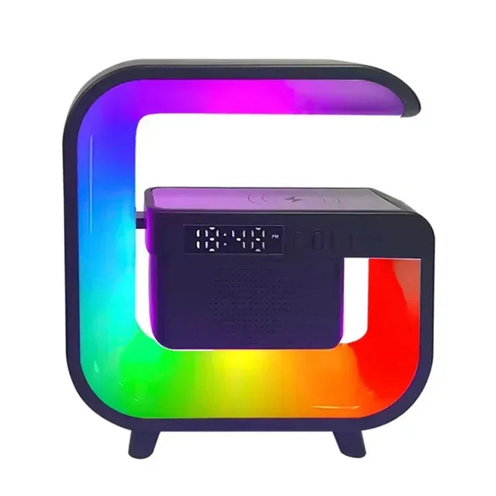 Lisslune | RGB Wireless Charging Bluetooth Futuristic Night Lamp Speaker