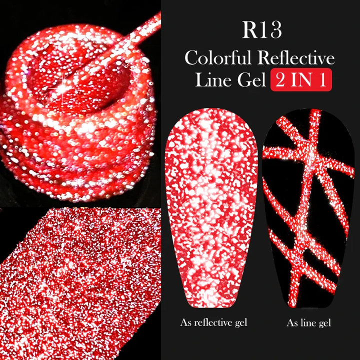 Rynx | 5ML Silver Metallic Painter Liner Gel Nail Polish Super Bright Mirror Drawing Gel Semi Permanent Line French Nail Art