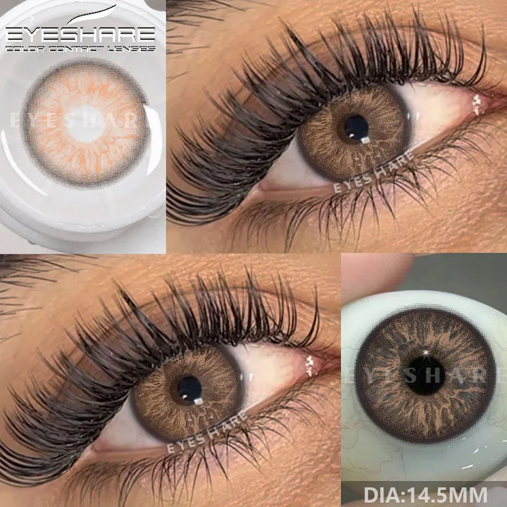 Rynx | New color contact lenses for eyes 1 pair gray pupil lens green lenses cosmetic blue eye contacts yearly brown eye lens