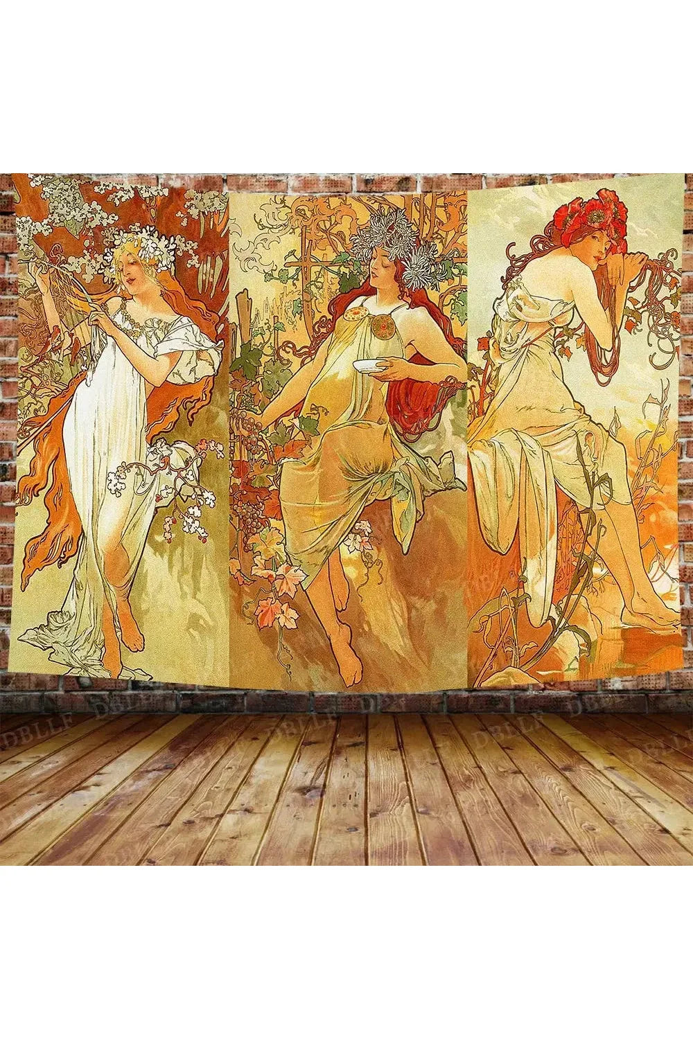 Lisslune | Nouveau Flower Goddess Tapestry