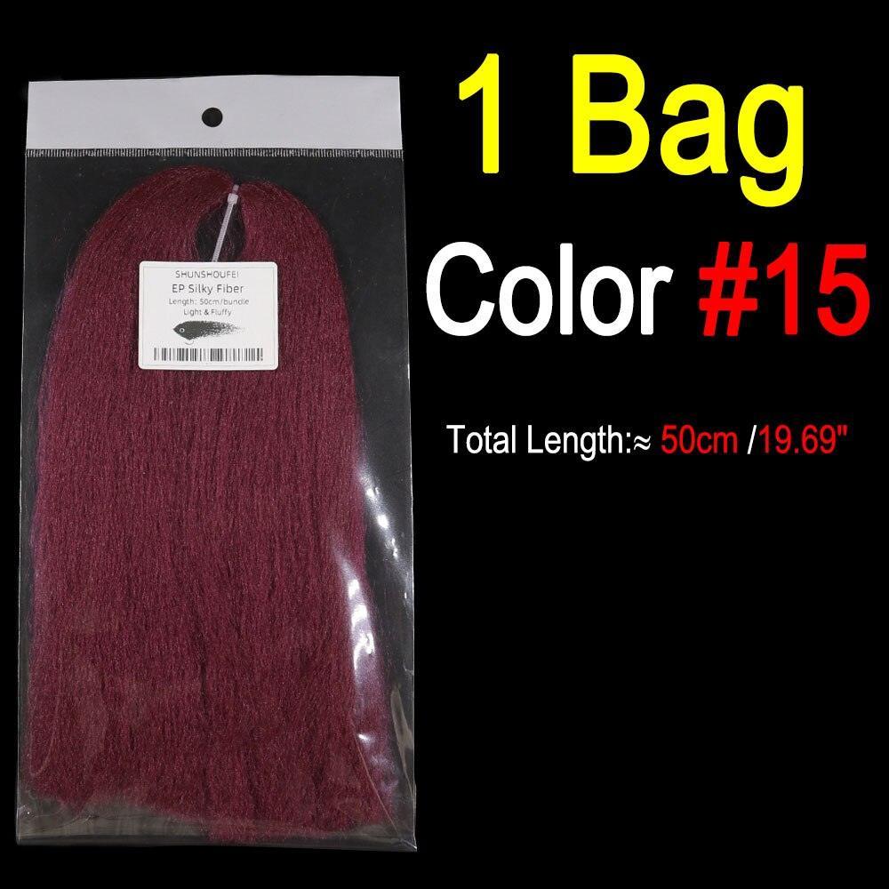 Lisslune | Vivid Synthetic Hair Fly Tying Material - High-Quality Fiber for Authentic Fly Designs