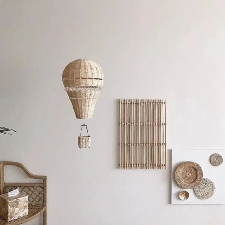 Lisslune | Handcrafted Rattan Woven Balloon Mobile Ornament