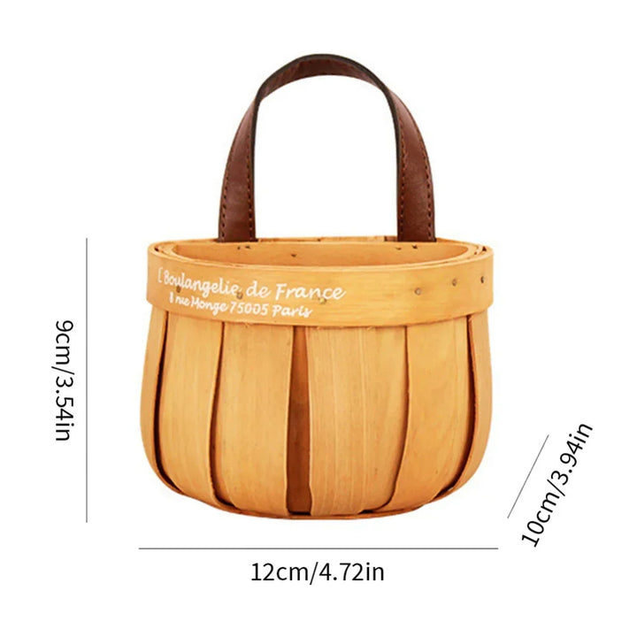 Lisslune | French Market Handcrafted Wooden Basket