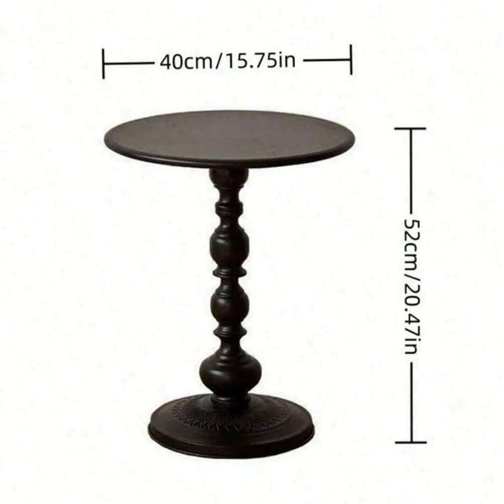 Rynx | Vintage Coffee Table Living Room Side Table American Small Round Desk Bedroom High-Quality Nightstand Furniture Ornaments